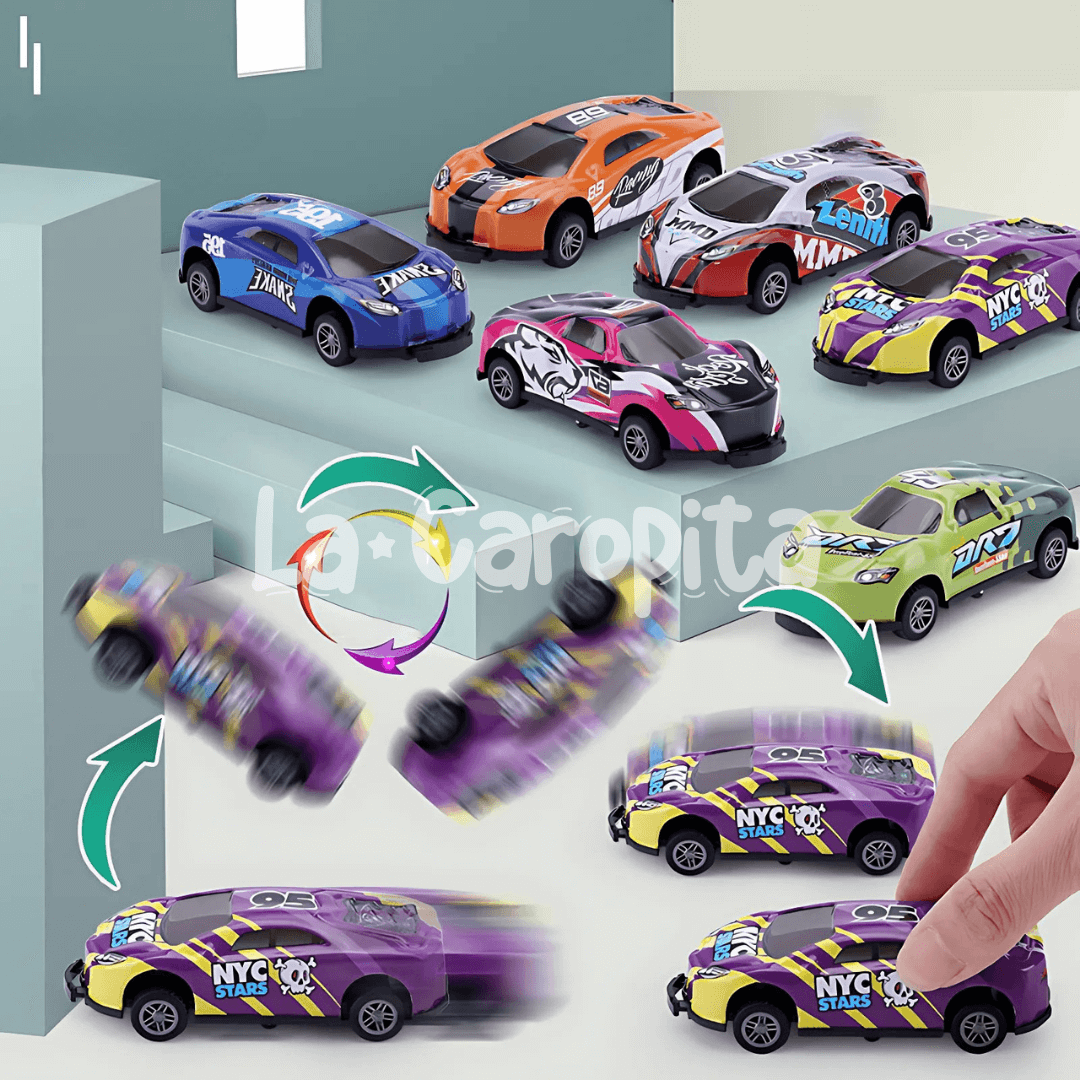Kit - 6 Carrinhos Flip 360º