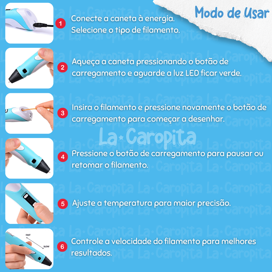 Criart - Caneta 3D