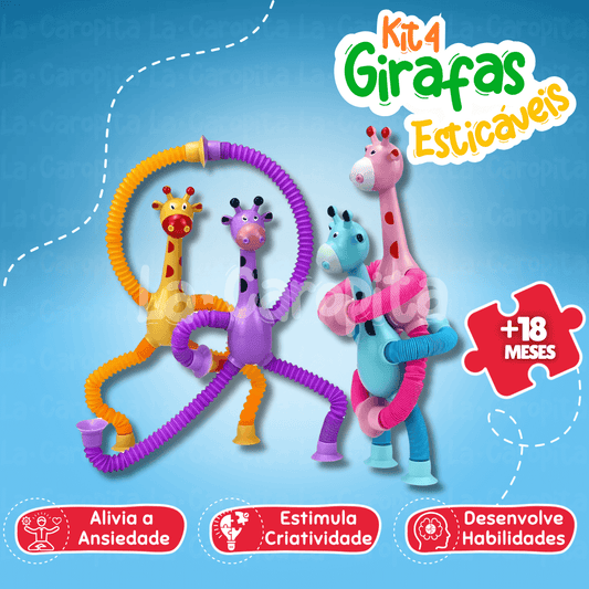 Kit 4 - Girafas Esticáveis