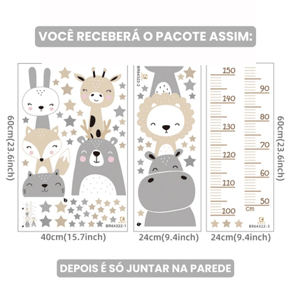 Régua de Crescimento Infantil - Adesivo